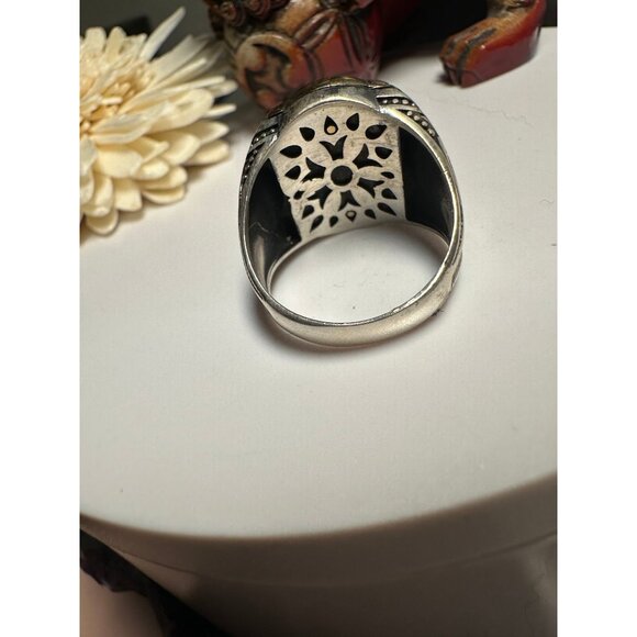 VTG Sterling Silver Turquoise Ring - Picture 6 of 10